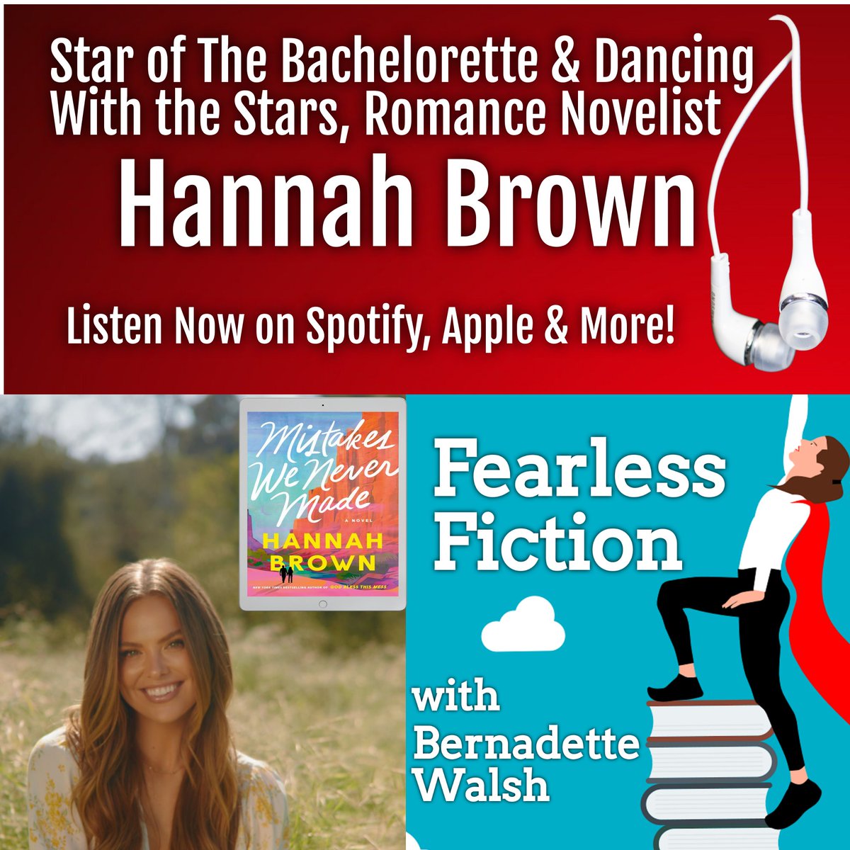 I Had a great time chatting with #TheBachelorette @hannahbrown about her new #RomanceNovel   Be sure to check out this #authorinterview #readingcommunity #contemporaryromance #amreading blogtalkradio.com/bernadettewals…