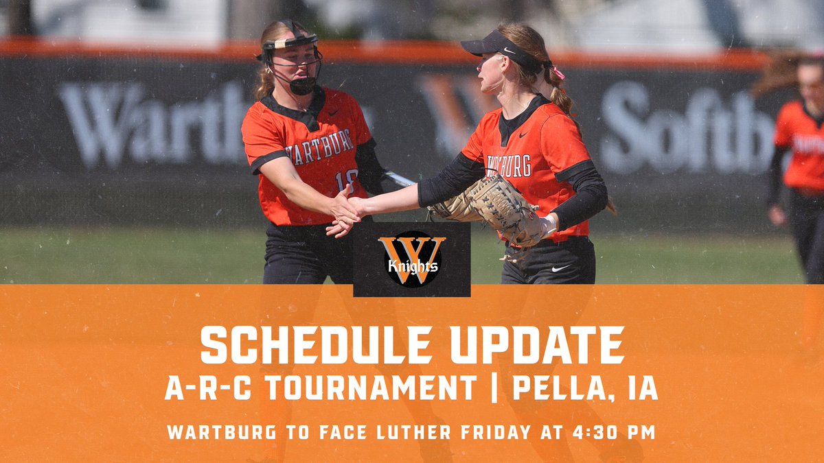 Schedule update for softball🚨 The Knights are the No. 3 seed will face No. 6 seed Luther Friday at 4:30 p.m. in the American Rivers Conference Tournament. Central will serve as hosts.