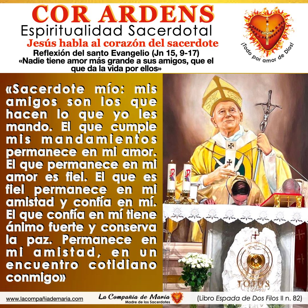 Oramos por todos los sacerdotes, para que la Palabra de Dios, que es como espada de dos filos, haga arder sus corazones. 🙏 #sacerdote #iglesiacatolica #lacompañiademaria #evangelio #oracion #maternidadespiritual @IglesiaMexico @ArquidiocesisT