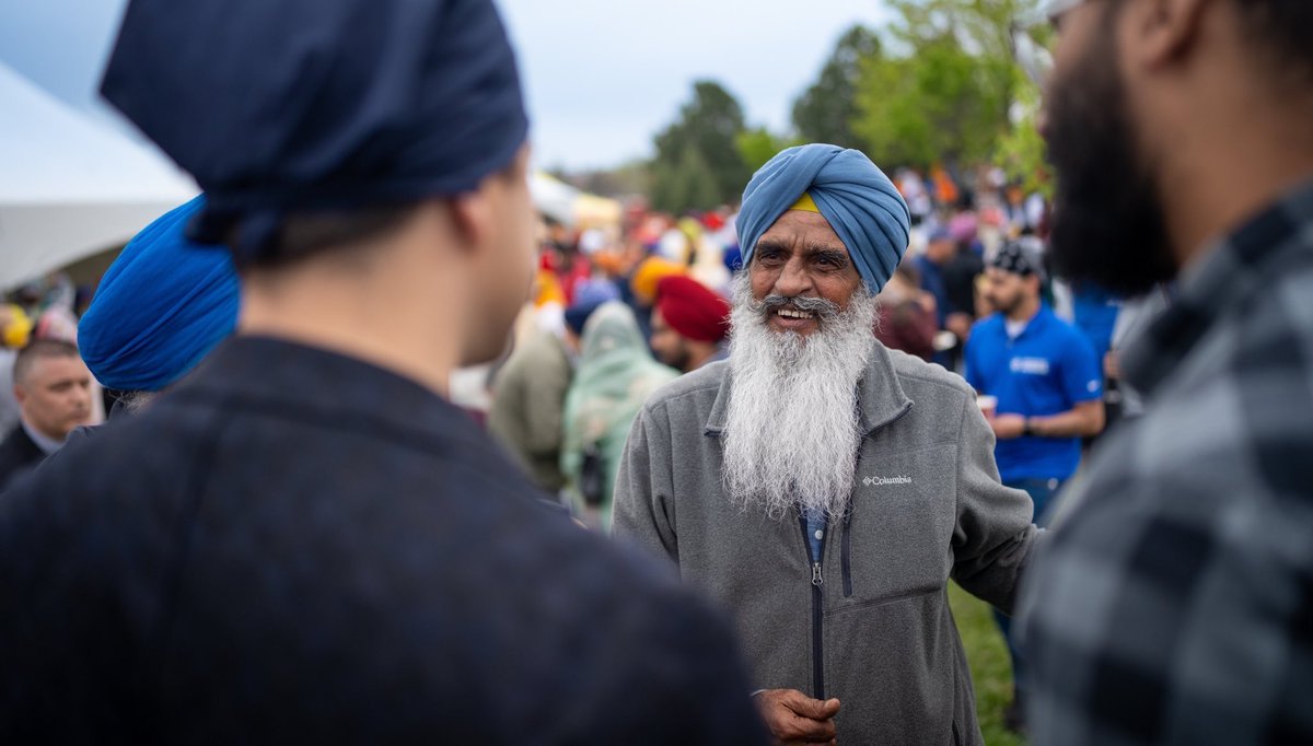 Beautiful day to celebrate the birth of the Khalsa—and the Sikh values of faith, family and freedom—in Etobicoke.