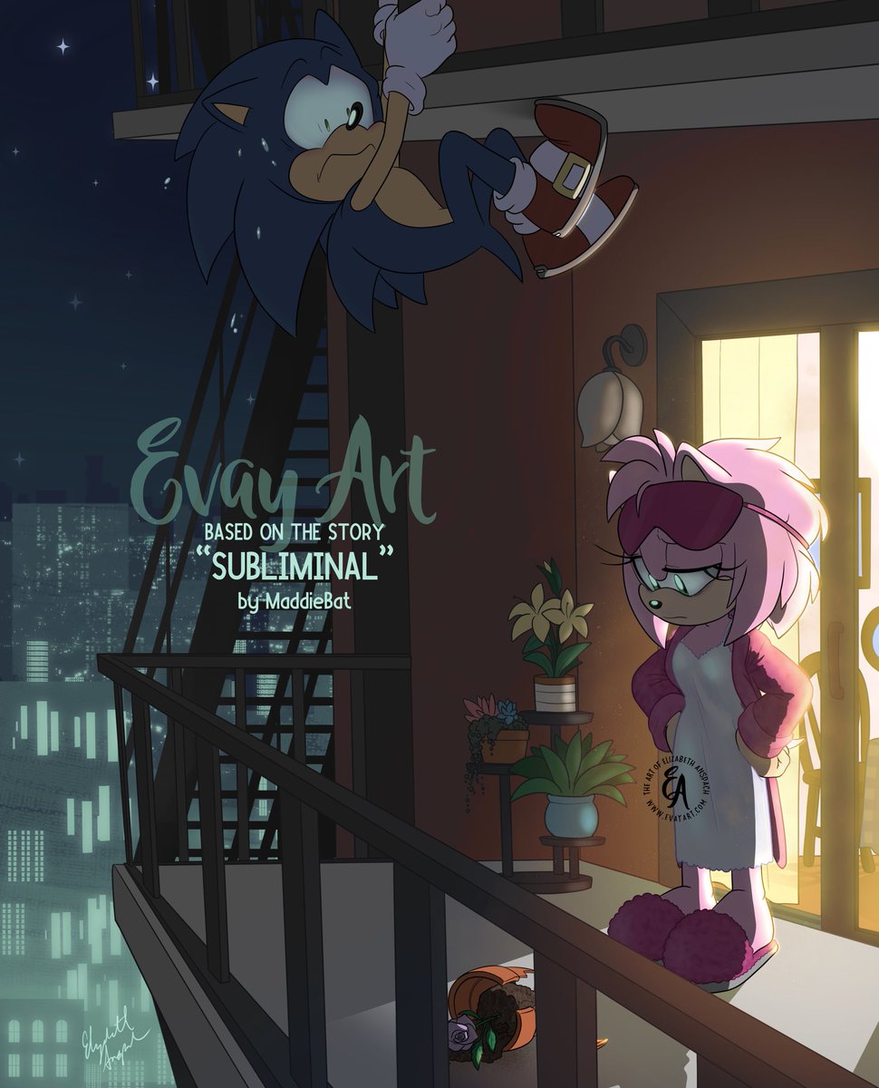 Showing some love to some of my favorite stories out there. Here’s my take on a scene from “Subliminal” by MaddieBat on AO3 #myart #sonicart #sonicthehedgehog