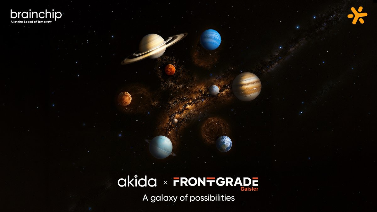 Thrilled to collaborate with Frontgrade Gaisler, exploring integration of our Akida neuromorphic processor into their next-gen space-grade microprocessors. #spacetech

Read more: brainchip.com/brainchip-and-…
