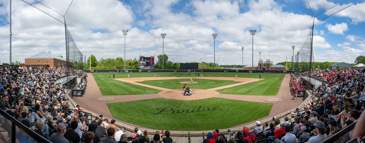 Beautiful day at the ballpark today #purdue