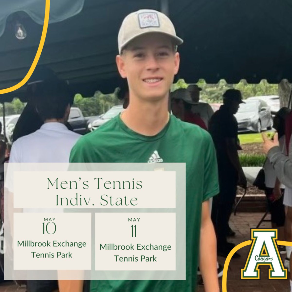 🎾 Men's Individual State Tournament this week! 🎾 @apexhighschool @apexhsathletics @baseballapex @ApexHS_WSoccer @apexhscheer @apexhsgolf @APEXLAX @ApexWomen @softballapex @apextrackxc @ApexHighTennis