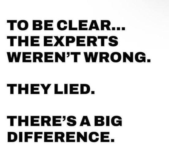 The mainstream media is the biggest liar and threat to the American people. They use disinformation and misinformation. They flat out lie. The so called experts they present all have the same agenda and it’s not about telling the truth or to help the American people.