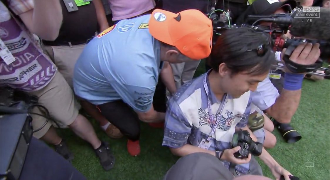 nnicolef1's tweet photo. the way he hid waiting for the right moment https://t.co/Ra1zF01iVt