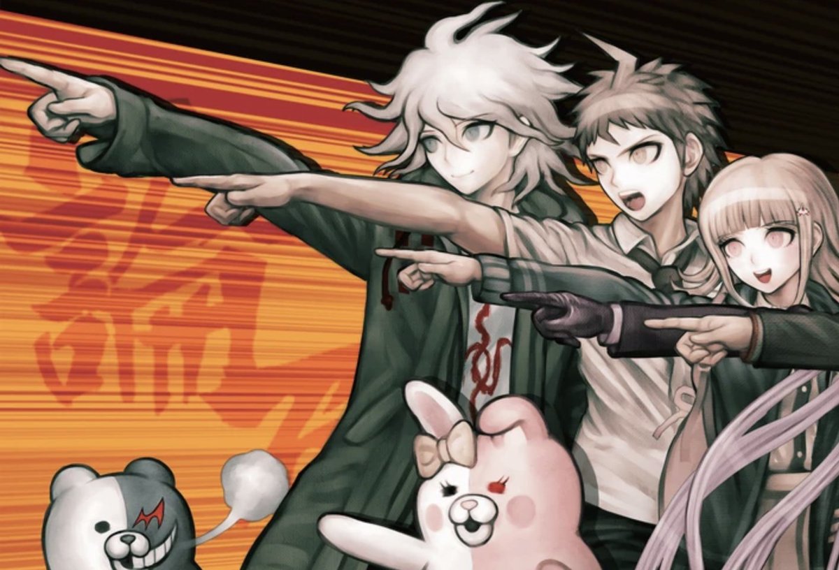 this art always makes me wish there was a happy ending for them...if nagito and chiaki lived in chapter five, they couldve defeated enoshima like this together 😞