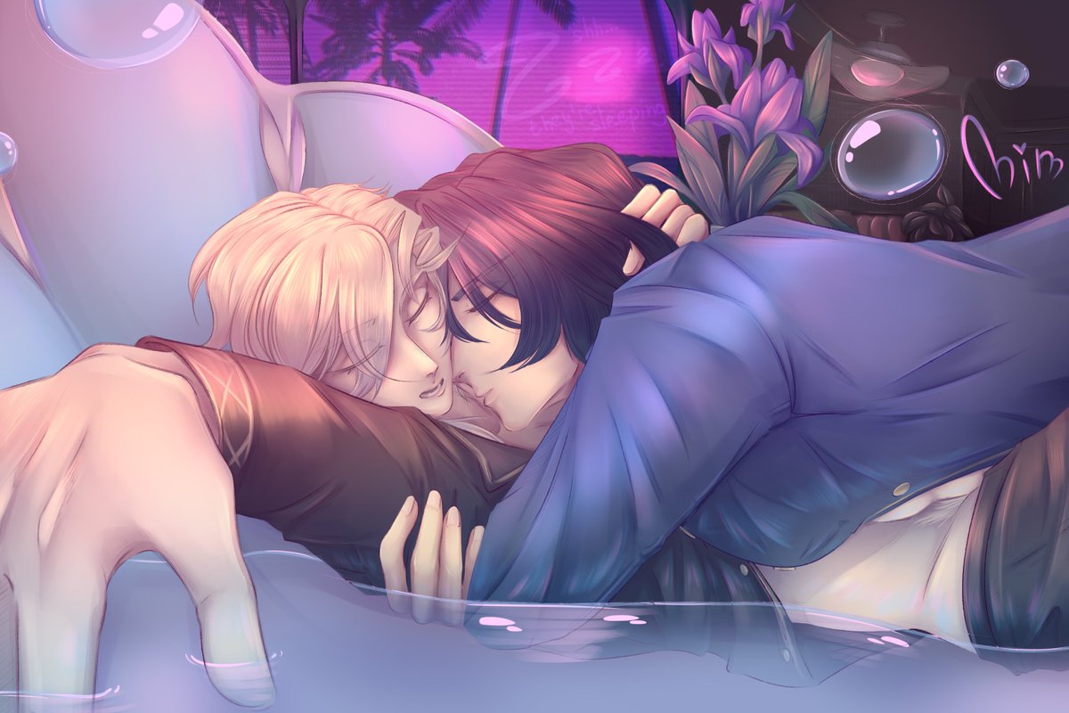 Shhh, they're sleeping... Zzz...
#HonkaiStarRail #Aventurine #DrRatio #aventio #ratiorine