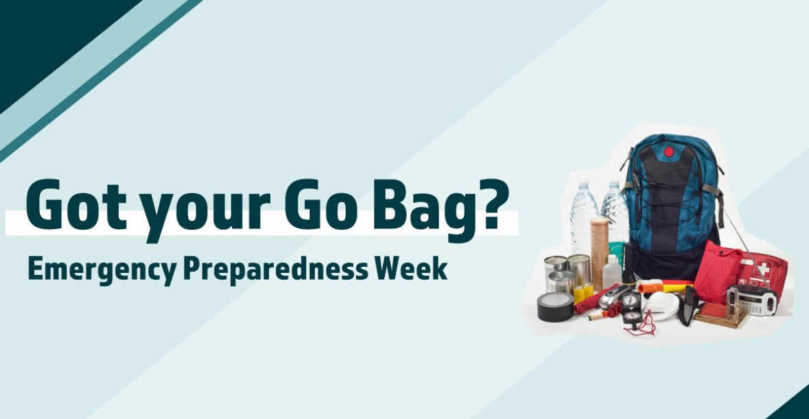 Get ready and...go! A Go Bag is what you take with you if you have to evacuate your home quickly. Submit a photo of your household building a Go Bag  to be entered for a chance to win one of three prizes!   Learn more: cityofkingston.ca/documents/1018… #EPWeek2024 #Plan4EverySeason