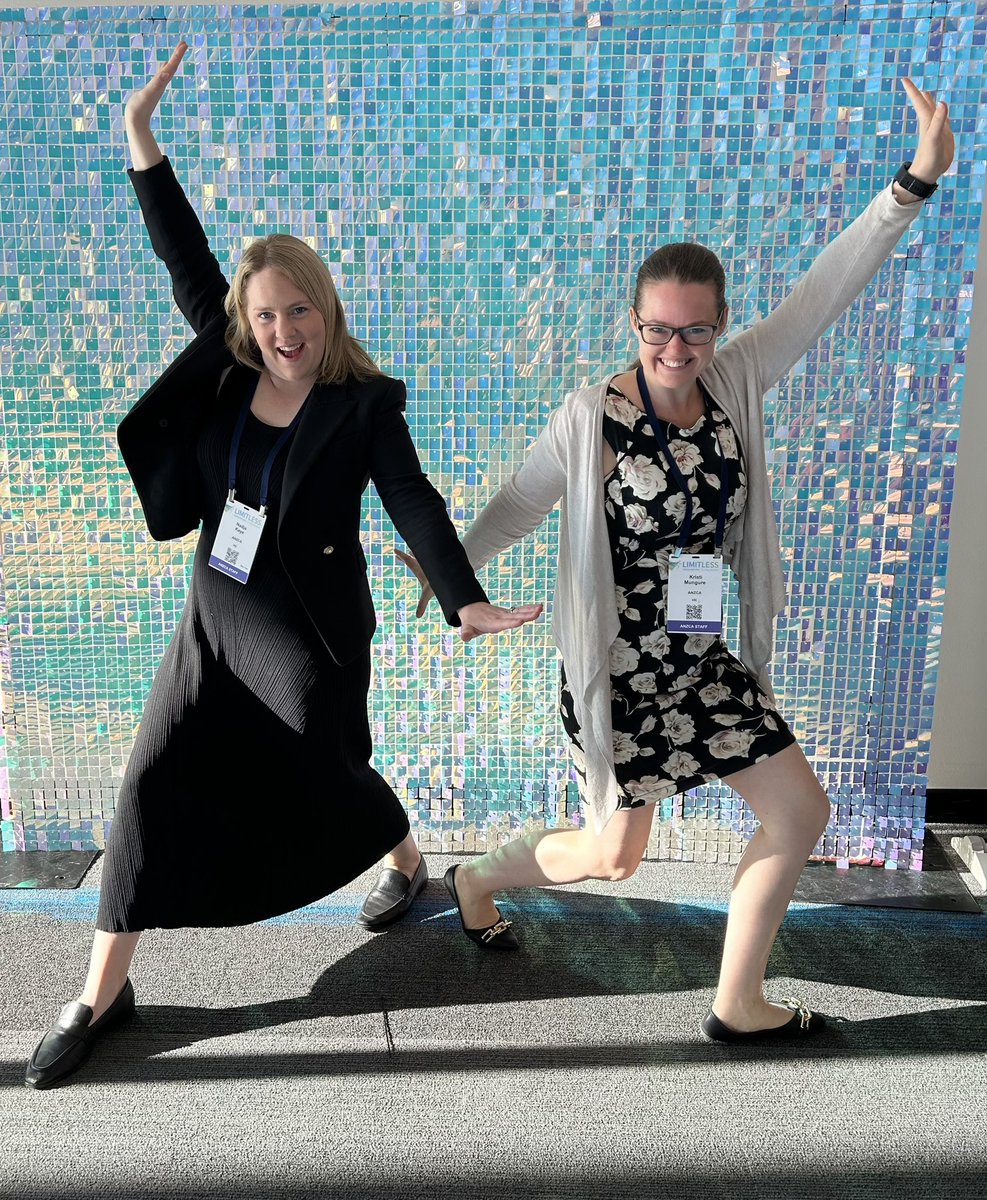 Because you have to take full advantage of a beautiful shimmer wall! Such fun celebrating incredible women this morning with the wonderful Nadja! #ASM24BRIS