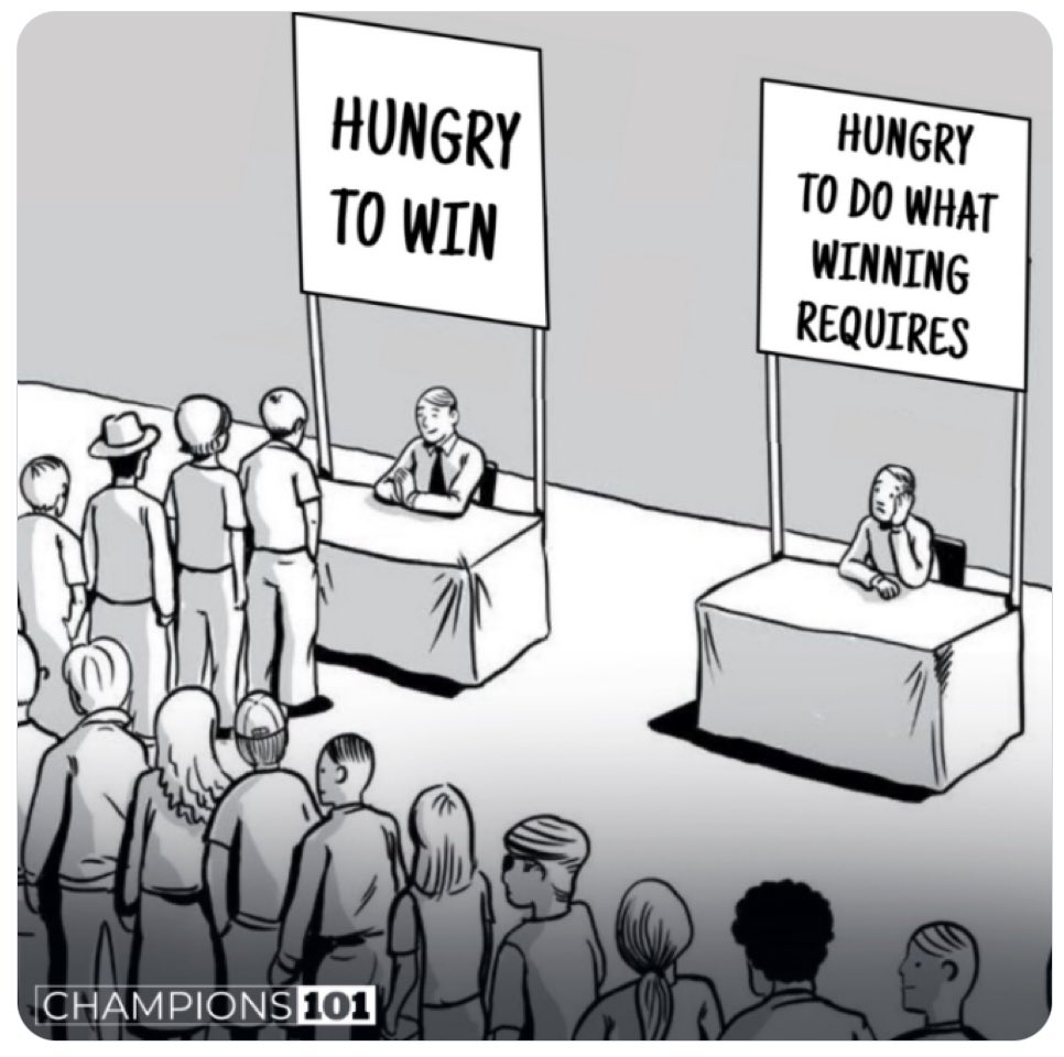 Many want success. 
Few want to do what it takes to be successful. 
Many want to win. 
Few are willing to be disciplined enough to develop winning habits.  
Many want greatness. 
Few will make the sacrifices that greatness requires.  

Are you one of the many or one of the few?