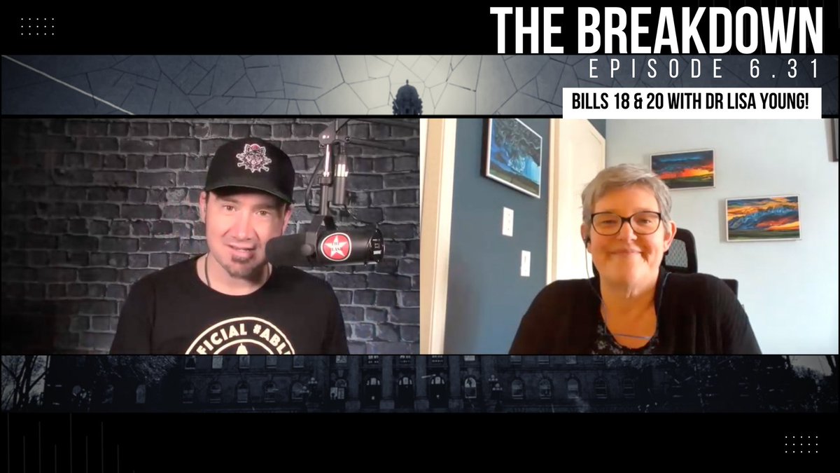 At 8 PM! We do a deep dive on Bills 18 & 20 with the incomparable Dr. Lisa Young! She walks us through the implications of these bills for the province and address the BIG question... Is Alberta becoming more authoritarian under Smith? #abpoli #ableg #cdnpoli