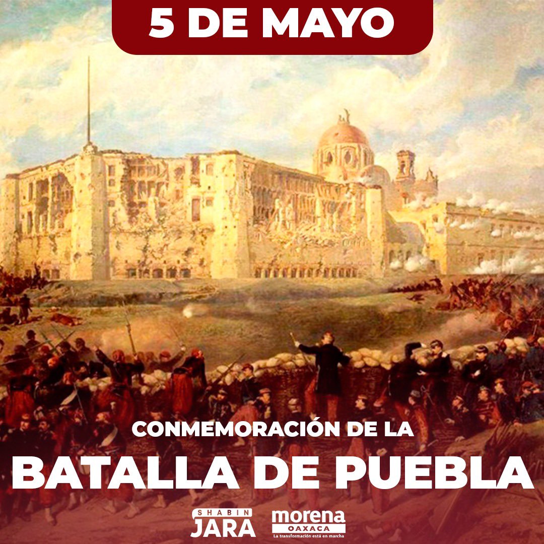 Hoy conmemoramos la valentía y patriotismo de nuestros héroes que, bajo el mando del General Zaragoza, triunfaron gloriosos en la #BatallaDePuebla aquel  5 de mayo de 1862.
