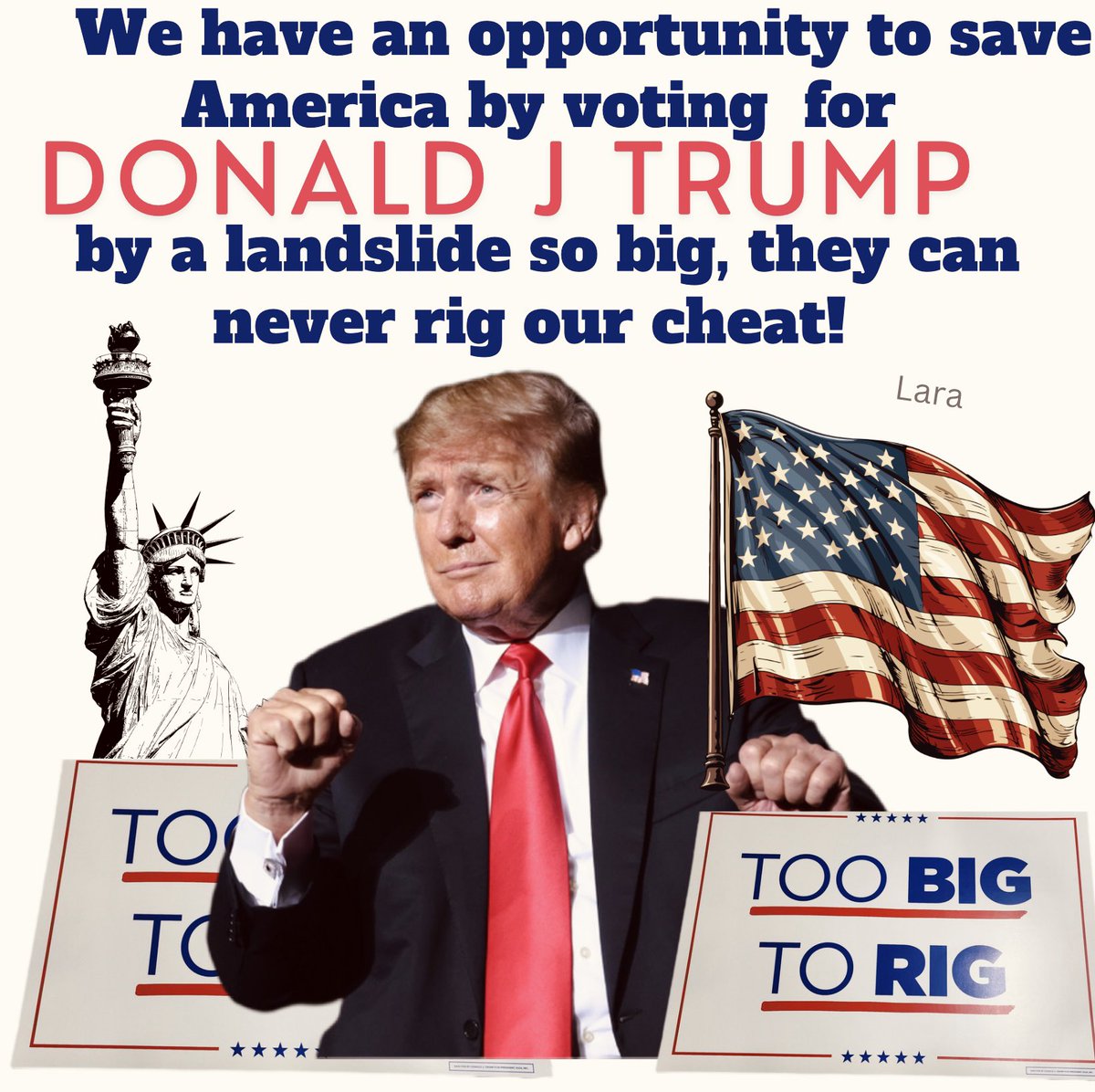 @cherrynorrishhi We won’t let them steal another election! 
#Trump2024SaveAmerica #TooBigToRig