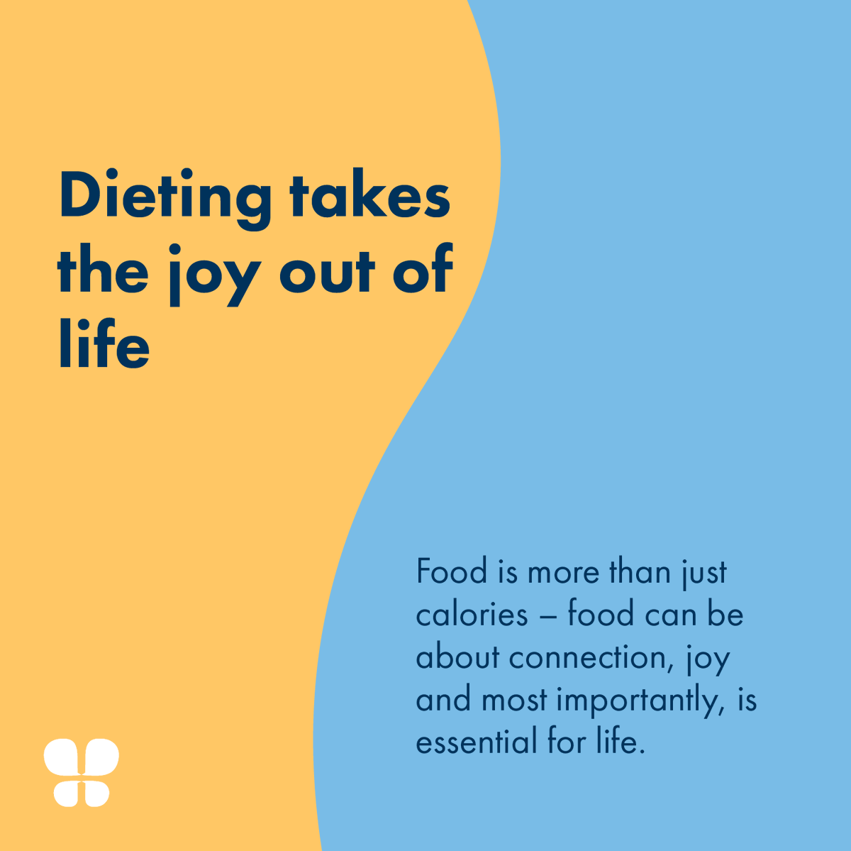 It's #InternationalNoDietDay! Say no to food rules, guilt & obsession today and every day beyond - because diets don't work & even if we all ate and exercised the same, we'd look completely different💙Get support with dieting & disordered eating ⬇️ butterfly.org.au