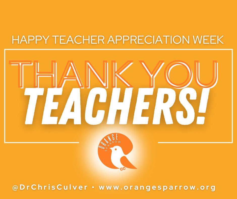 Thank you #TeachPos for a great chat! Happy #TeacherAppreciateWeek to everyone! Appreciate you and your service! 🧡🌟💥🔥