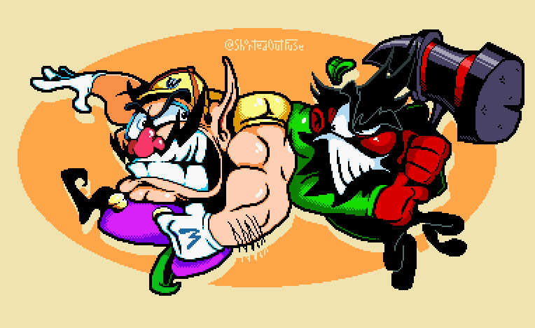 Two buddies having a slight disagreement

in all seriousness though go play the AntonBlast demo by <a href="/Summitsphere/">ANTONBLAST IS 20% OFF 💥</a> it's pretty cool

(Reupload because I had to fix some small insignificant things only I would notice) 

#Wario #WarioLand #AntonBlast #FanArt