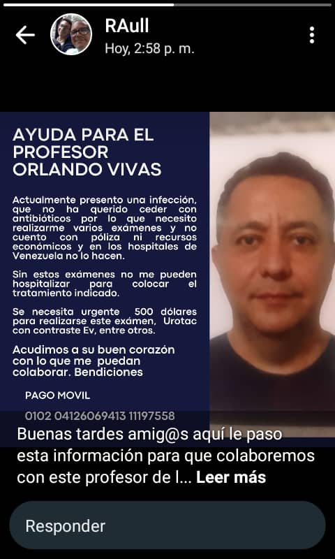Ayuda a un docente, o RT.