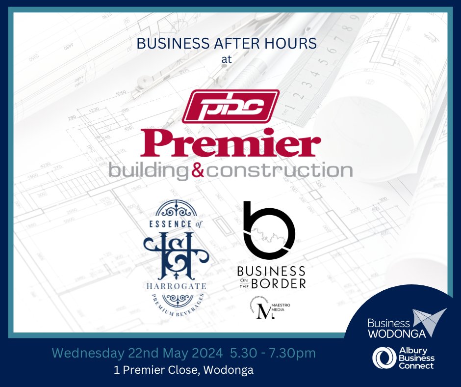 Business After Hours is the regions premier business connection and May 22 is one that you do not want to miss: Register today and attend on the evening. Free to Business Wodonga and Albury Business Connect members, $24 Non-Members:    businesswodonga.com.au/events/busines…