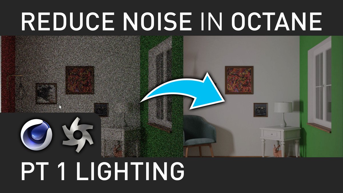 New Tut online: Tricks to Reduce Noise with Octane Lights. youtu.be/vG8rGIKX16U I hope you enjoy and have a amazing start into this week! @MaxonVFX @OTOY #cinema4d #octanerender