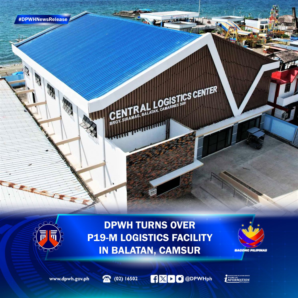 DPWH Turns Over P19-M Logistics Facility in Balatan, CamSur | Full Story: dpwh.gov.ph/dpwh/news/33596 #DPWH #BuildBetterMore #BagongPilipinas