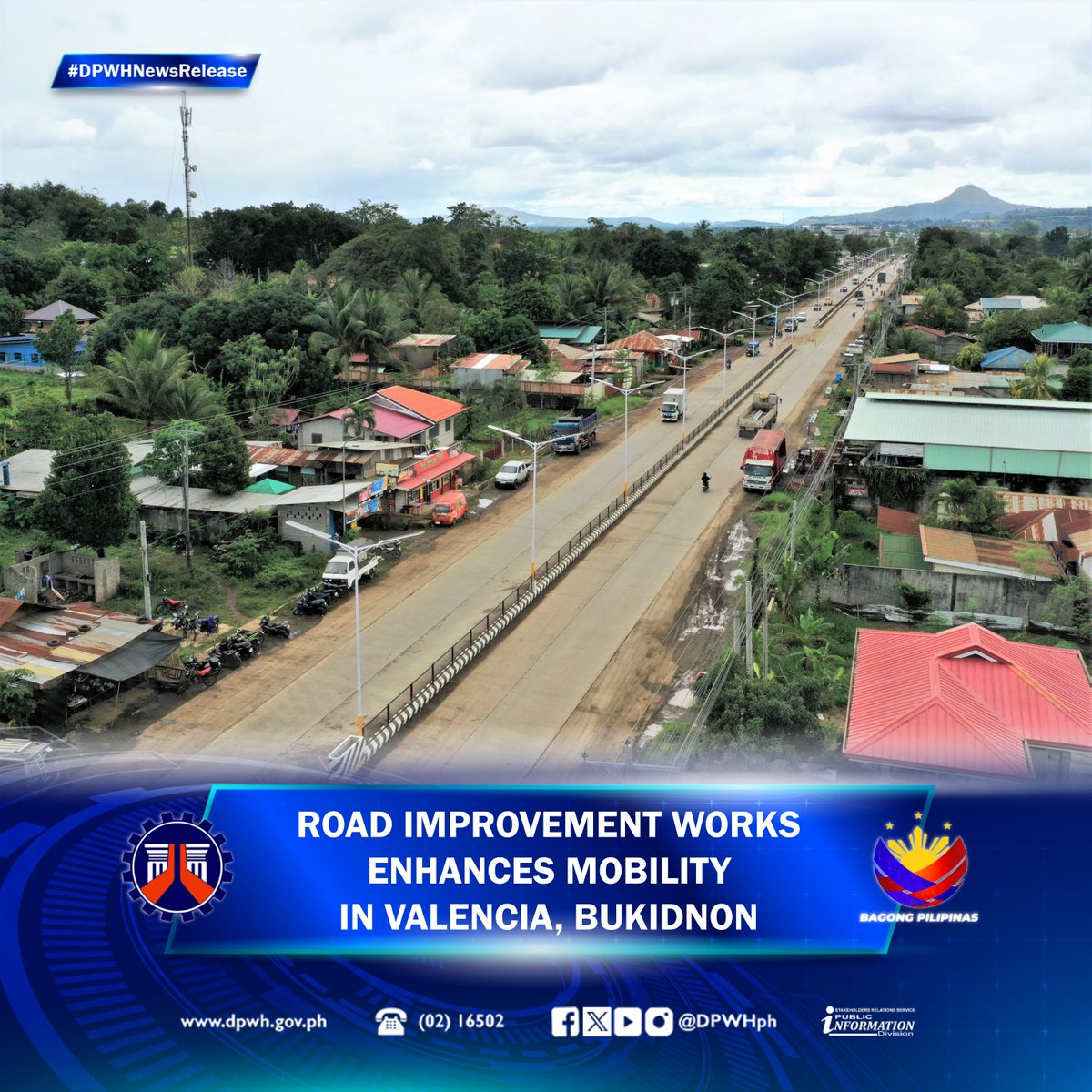 Road Improvement Works Enhance Mobility in Valencia, Bukidnon | Full Story: dpwh.gov.ph/dpwh/news/33598 #DPWH #BuildBetterMore #BagongPilipinas