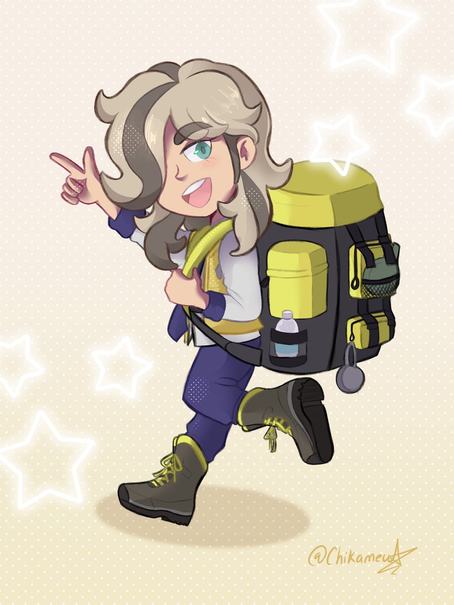 I don't know why I didn't draw him before, but how complicated it is to draw his backpack 😅
#Arven #PokemonSv #ポケモンSV