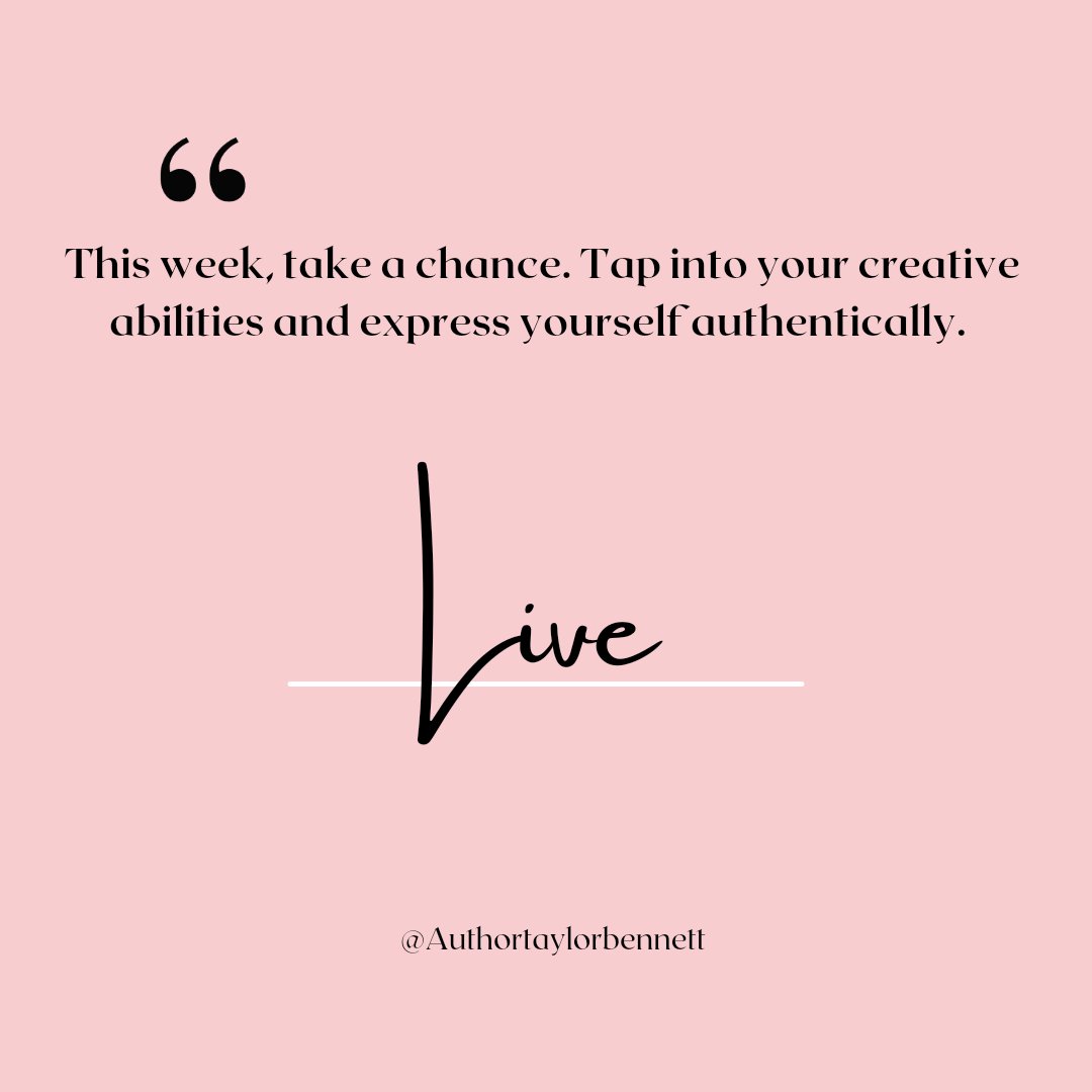 This week, tap into your creative abilities and express yourself authentically.
•
•
•
•
•
 #creativity #explorepage✨#May5 #motivationalposts💪#motivationalreels #Discover
#May #Faith #InspirationalQuotes #Writer  #Women #GrowthMindSet #KeepGoing #SpiritualWellness