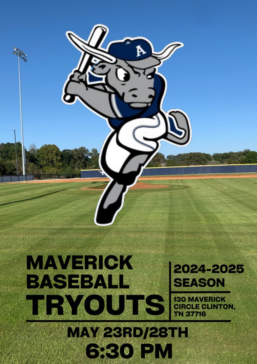 2024-25 AC Baseball Tryout Information We will hold tryouts at 6:30PM on the following dates: -Thurs., May 23rd -Tues., May 28th Anyone wishing to tryout must attend at least one tryout date.