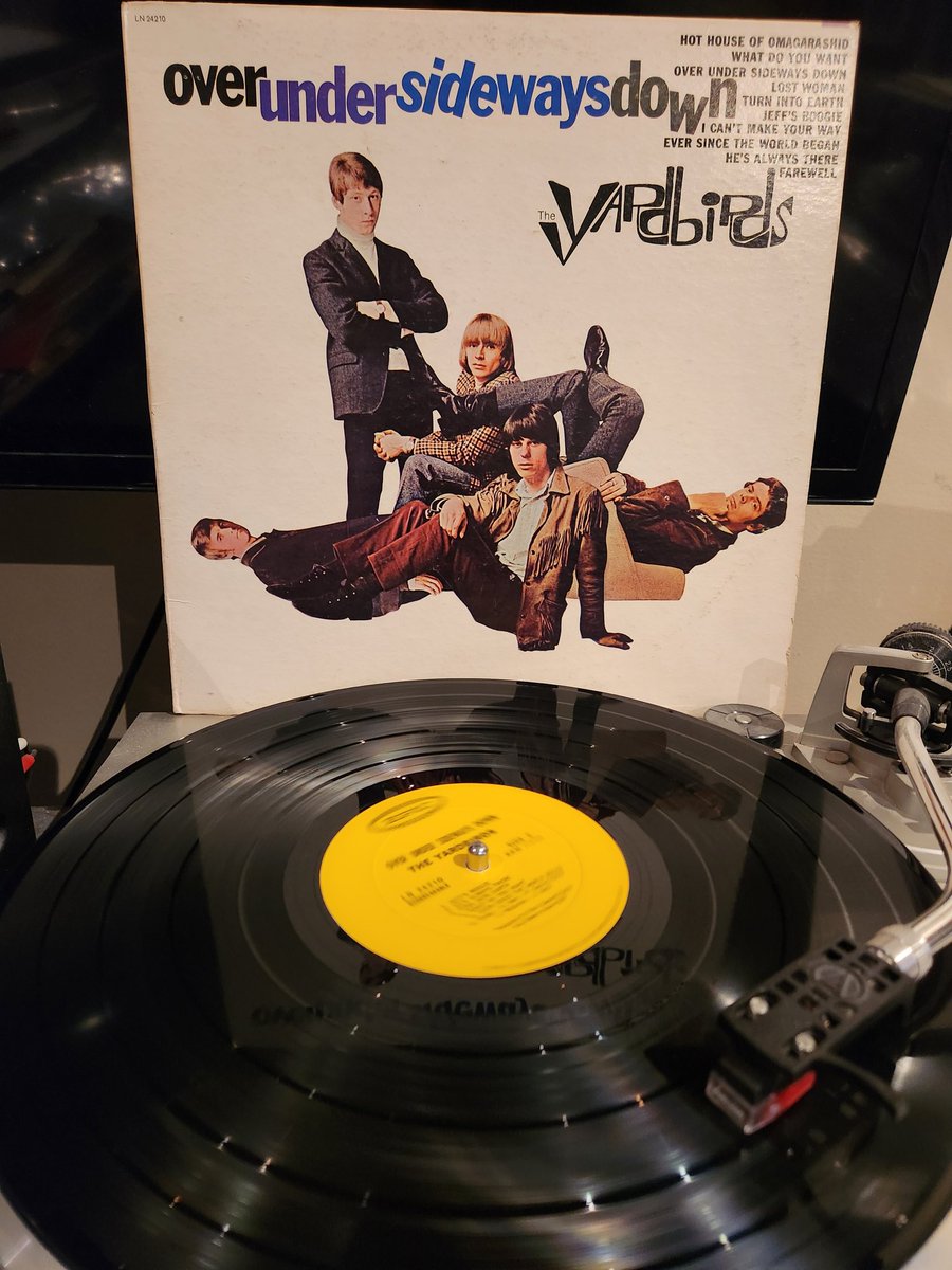The Yardbirds were so important to 60's rock with so much talented guitarists going through them. Clapton, Beck, Page. This is their best, Over Under Sideways Down. A great listen front to back. US mono version. #TheYardbirds #OverUnderSidewaysDown #JeffsBoogie #vinylrecords
