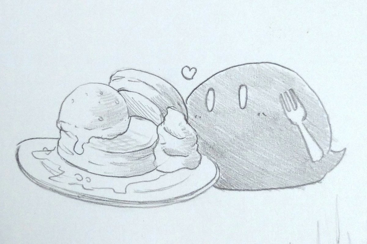 おはポチ('ω`) げつよーび🦊 ※パンケーキとポチ