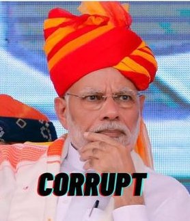 History will remember Narendra Modi only as the most Corrupt Prime Minister of India since independence !

Drop a ❤️ and Repost if you agree with me.