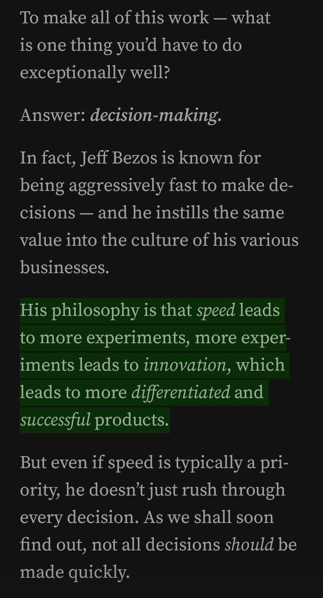 Hari ini aku belajar, bahwa 'decision-making' (dalam hal apapun) sebaiknya disegerakan. 

Soalnya... 'speed leads to more experiments, more experiments leads to innovation, which leads to more differentiated and successful products', yg mana ini aku setuju bgtt 👌🏻