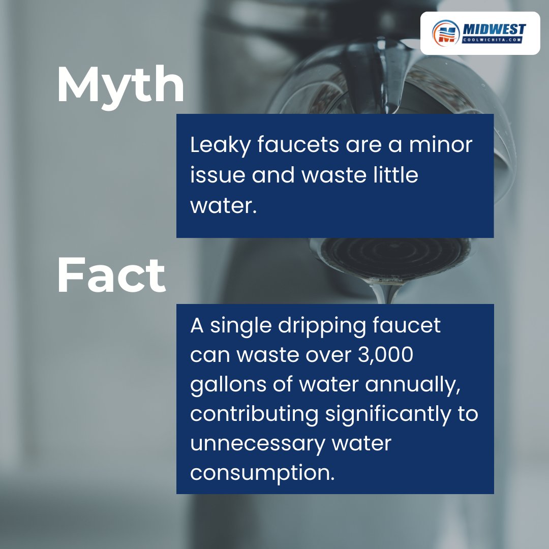 Let's fix those leaks and conserve water. 💧 Need help? visit: bit.ly/3uk8N8g #WaterWaste #FixTheDrip #ConservationMatters #SaveWater #PlumbingFacts