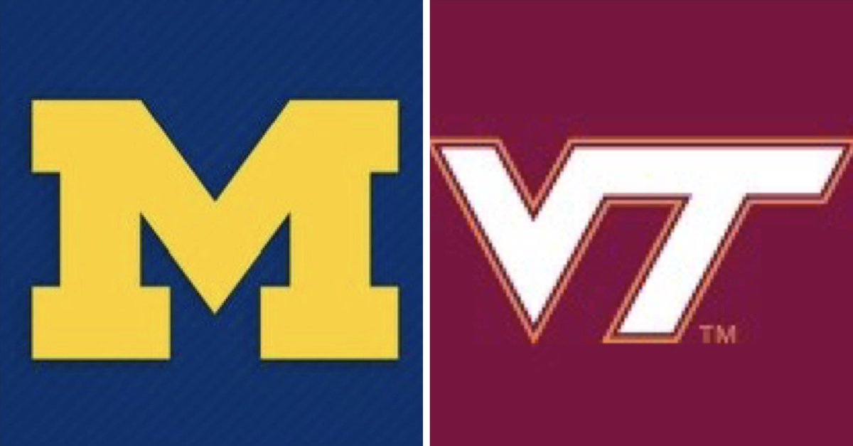 CONGRATULATIONS 〽️Michigan🔵 & 🦃Virginia Tech🦃 for reaching the Sweet 16 of the CFT 2024 FANDOM BATTLE! #GoBlue #Wolverines #Hokies #GoHokies The final 16 will begin battle on May 13. ENTIRE 134 TEAM BRACKET: collegefootballtour.com/cft-fandom-bat…