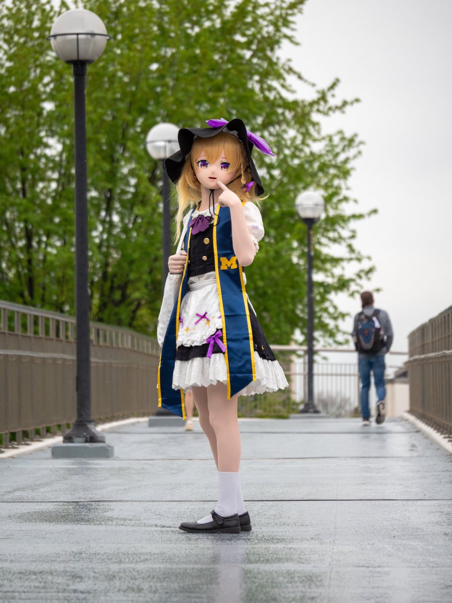 A chapter in the tale of an ordinary magician ends today — I’m graduating!

It is truly bittersweet to kiss the school that spawned Marisa goodbye, but the spirit of Michigan shall live on, through the (now traveling) Kirisame Magic Shop! 

#MGoGrad #touhou #kigurumi