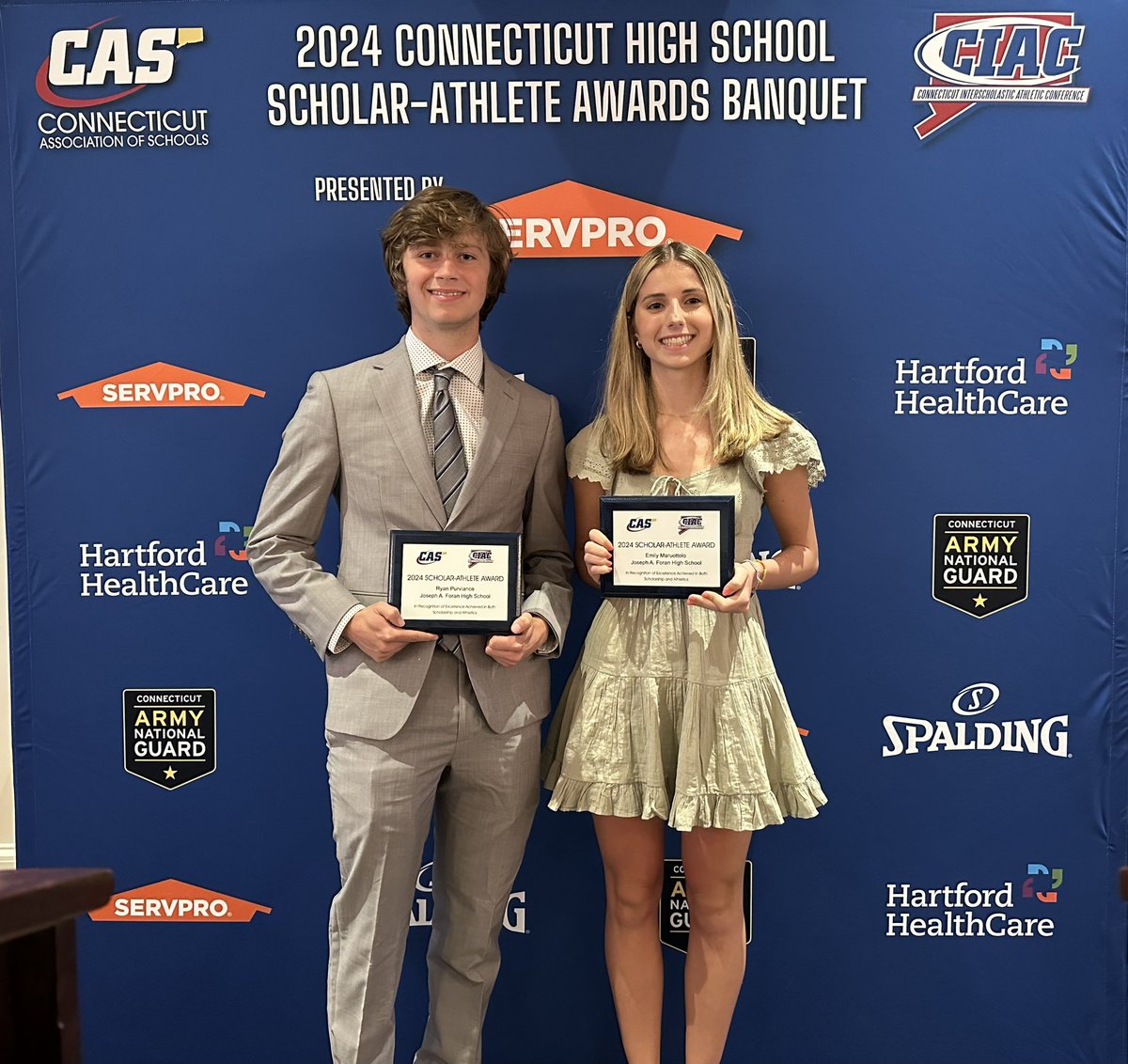MrBLionPride's tweet photo. Congratulations Emily Maruottolo and Ryan Purviance, Foran’s CAS-CIAC Scholar Athletes! Outstanding  student athletes! @ManeStMirror @ciacsports https://t.co/yPeKY6IB6c