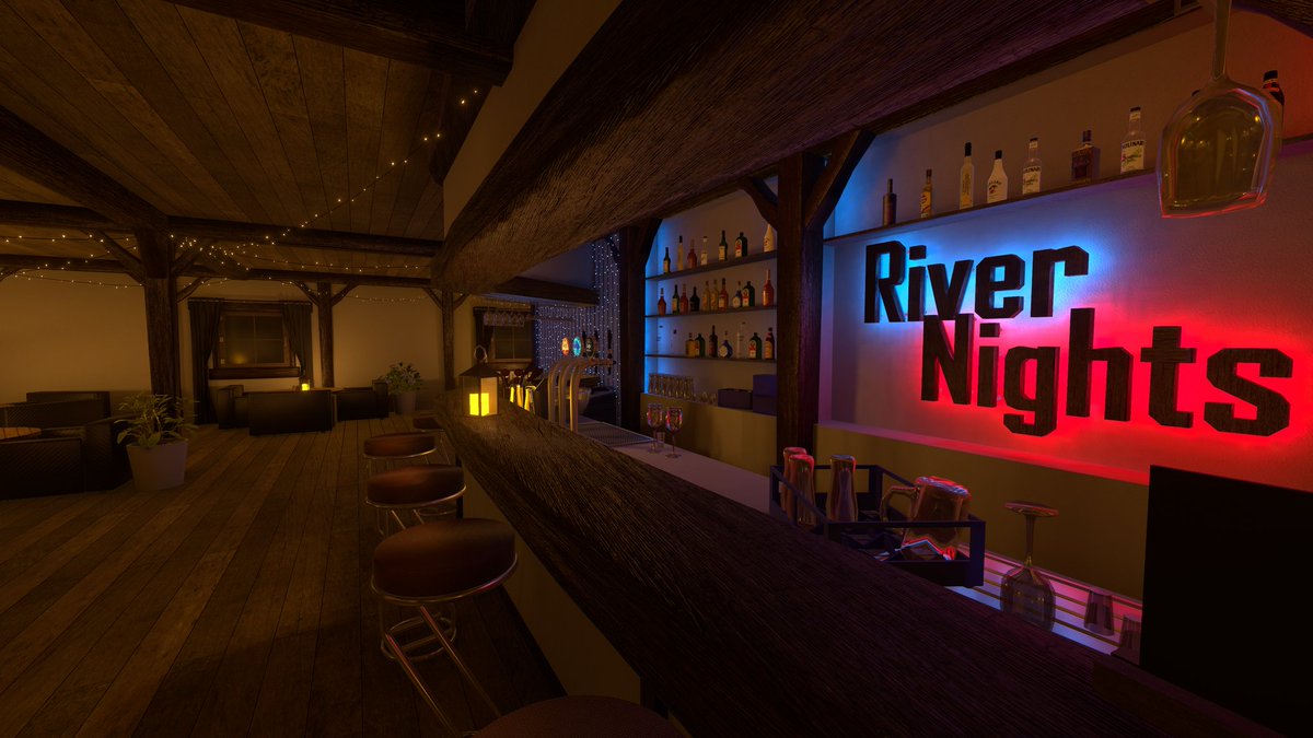 World name: River Nights Restaurant By: DianoxDragon Platform: PC #VRChat #VRChat_world紹介