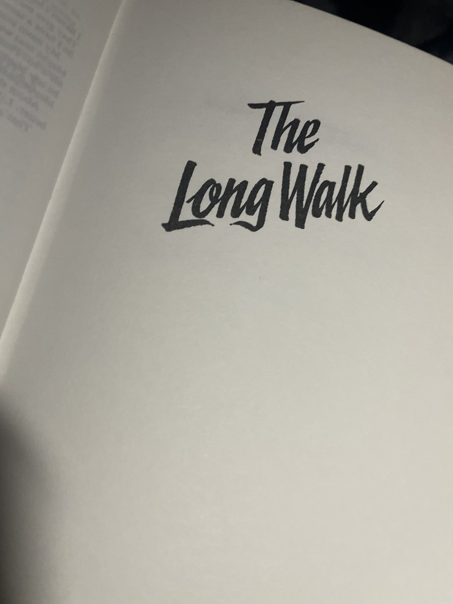 My yearly test to see if #TheLongWalk by #RichardBachman AKA @StephenKing is still my favourite book after 36 years. 

The answer has always been yes but you never know. 

Side note, my husband found me a perfect copy of The Bachman Books, including Rage so I’m going to keep him.