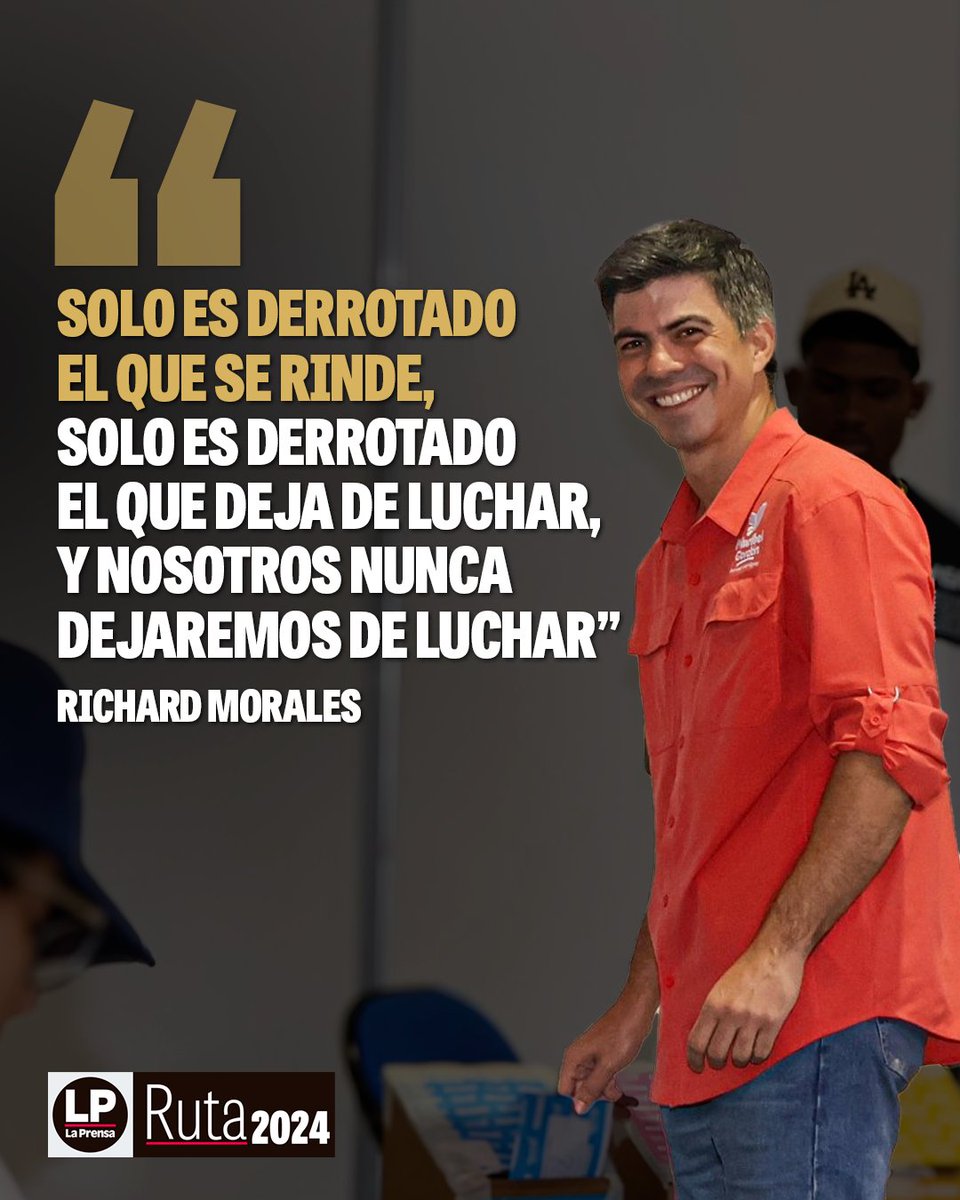 Maribel Gordón <a href="/MaribelGordonC_/">Maribel Gordón Calderón</a>  y Richard Morales <a href="/Richard_Morales/">Richard Morales</a> ofrecieron un discurso para agradecer a sus seguidores y dirigentes por el trabajo durante la campaña.
Prensa.com