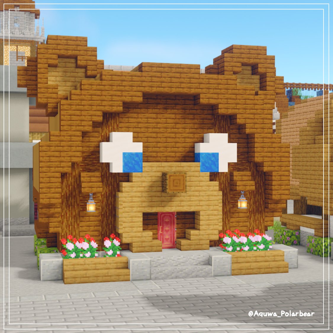 なんかちょっと生意気な🐻の家😛

#Minecraft #朱サバ