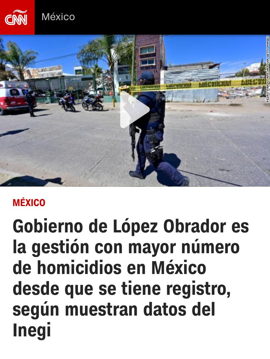 #ClaudiaEsUnPeligroParaMexico porque piensa continuar con los ABRAZOS para los delincuentes y los BALAZOS para la población.

Pareciera que quiere superar los récords de #AMLONarcoPresidente54 

#MorenaConMDeMuerte 
#NiUnVotoAMorena2024