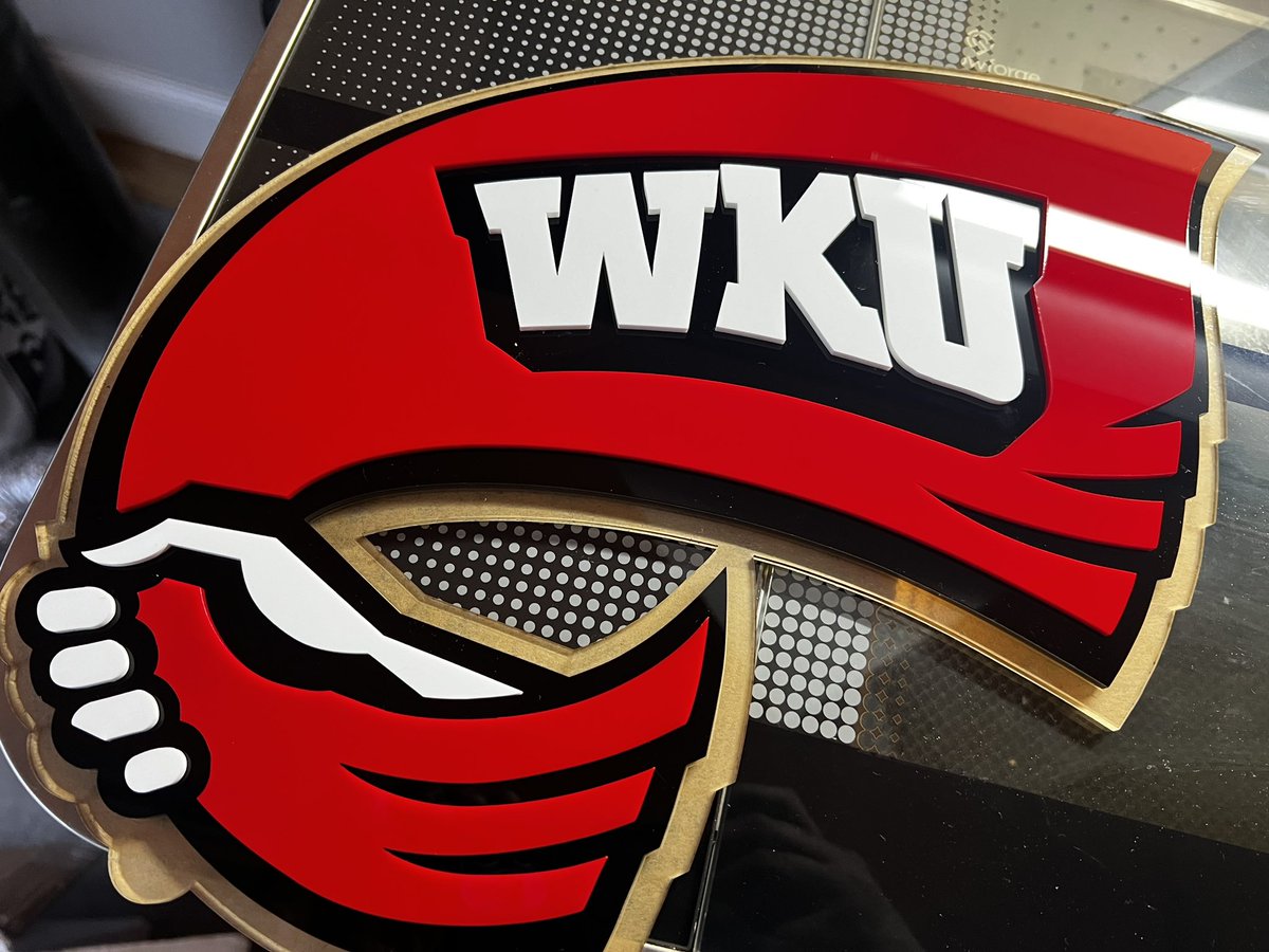 Finished product. Back making art and it’s been needed. #WKU #GoTops