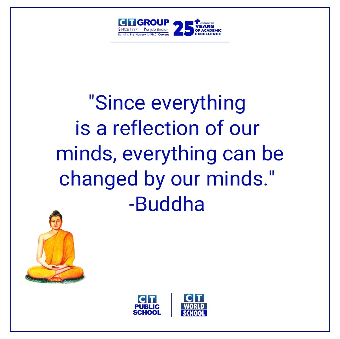Embrace the wisdom of Buddha: 'Everything is a reflection of our minds, and thus, changeable by our minds.' Harness this truth to shape your reality with mindful intention. #ctgroup #morningpost #ctu #ctps #ctw #teamct #ctians #positivemind #mindful #think #thinkpositive