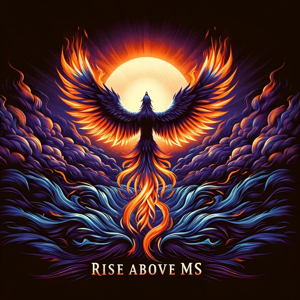 🔥🕊️ Rise Above MS 🕊️🔥

This phoenix symbolizes the resilience and support of the MS community. Together, we foster hope and empowerment.

#RiseAboveMS #MSAwareness #MSCommunity