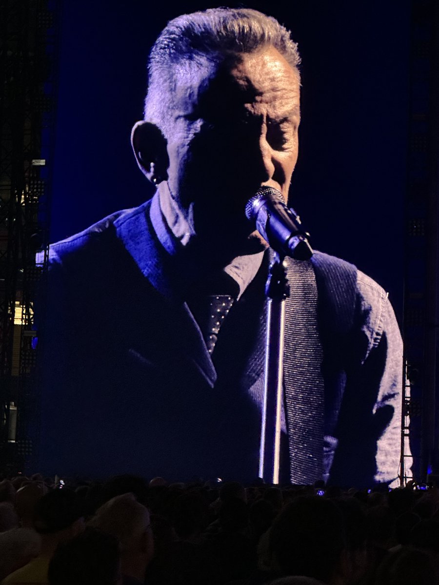 My first Springsteen show of the Year tonight in Cardiff. More so than expected, the man and his band were simply magnificent.