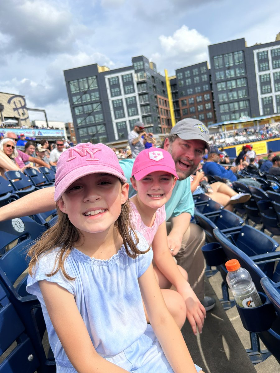 BrittonAllan's tweet photo. The Norfolk Tides were in Nashville today so I convinced my daughters Josie and Kate, the two best Minor League Scouts I know, to go to the Sounds game and the grades are: 
Holliday: ?
Mayo: ?
Norby: ?
Original Frozen Lemonade: 80.
Blue Raspberry Lemonade: 80. https://t.co/X3ADna6JAX