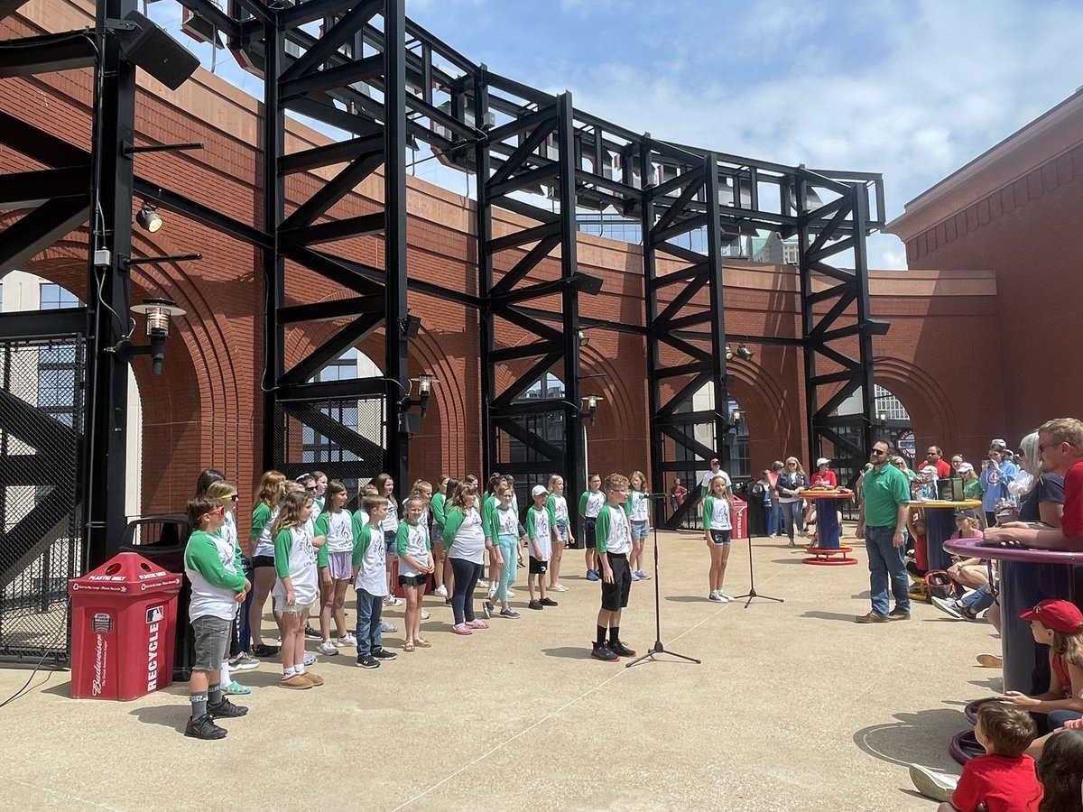 BIS_Falcons's tweet photo. BIS Little Trebles took the stage today @Cardinals Patio Pavilion! They knocked it out of the park! 😉 https://t.co/PtXD97z9FP
