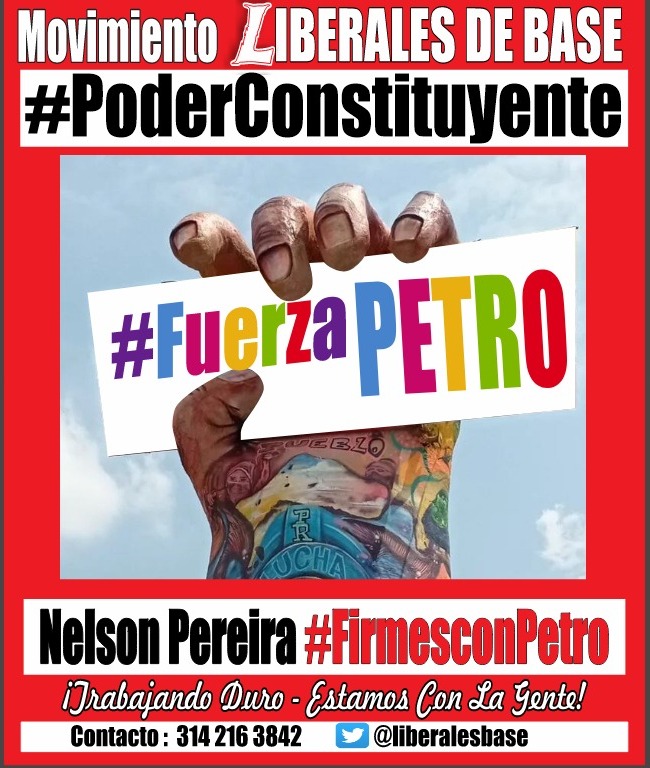 @GustavoBolivar #ConstituyenteYa firmes con el presidente del gobierno del CAMBIO POR LA VIDA @petrogustavo