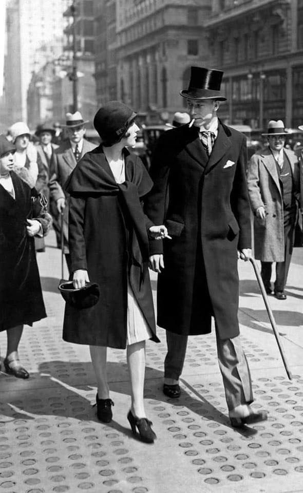 The Elegance on the streets of New York City in 1928.